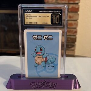 Squirtle Pokémon Playing Card 2019 Japanese Old Maid CGC Pristine 10